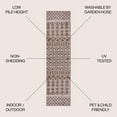 thumbnail image 4 of JONATHAN Y SANTA MONICA 2 x 8 Runner Rug, Kafel Tribal Bohemian - Brown/Beige, SMB130B-28, 4 of 10