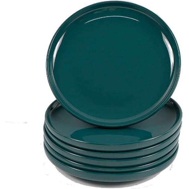 Ceramic Dinner Plates set of 6, 8 Inches Dessert Dish, Porcelain