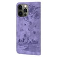 thumbnail image 4 of TECH CIRCLE Shockproof Case For iPhone 14 Plus,360 Protection Cute Comic Sakura Cat Embossed PU Leather Magnetic Closure Flip Wallet Stand Cover with Wrist Strap.For iPhone 14 Plus,Purple, 4 of 9
