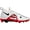 White, Red, variant on Nike Men's Alpha Menace Pro 3 Mid Football Cleats (Black/White, 11, D)