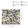 thumbnail image 3 of Qxltty Pink Roses Soft Cozy Fluffy Blankets for Couch Sofa Chair Bed Camping Picnic Travel Lightweight Bed 50×60inch, 3 of 7