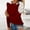 Wine, variant on Lenago Womens Tunic Tops Plus Size Summer Casual Long Sleeve Blouse Round Neck Solid Lace Tops T-Shirt Basic Blouses T Shirts