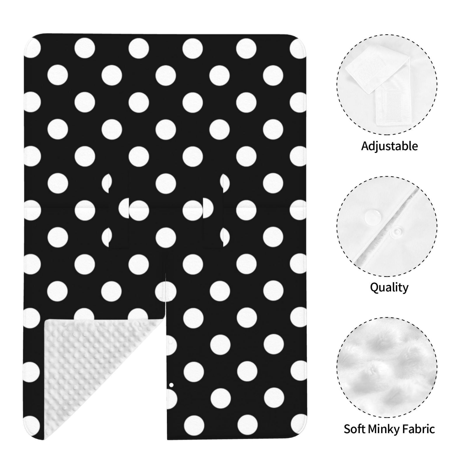 Car Seat Cover Baby - vintage white polka dot black Breathable Infant Car Seat Cover for Baby Carseat, Lightweight Comfort Baby Essentials Must Haves Newborn Stuff for Girl Boy
