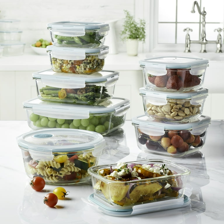 Lock N Lock Purely Better Vented Glass Food Storage Container 26-Ounce