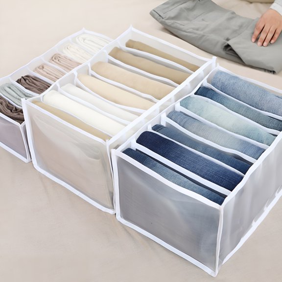XIBUFE Foldable Nylon Underwear Organizer Set For Dorm Room Storage College Essentials