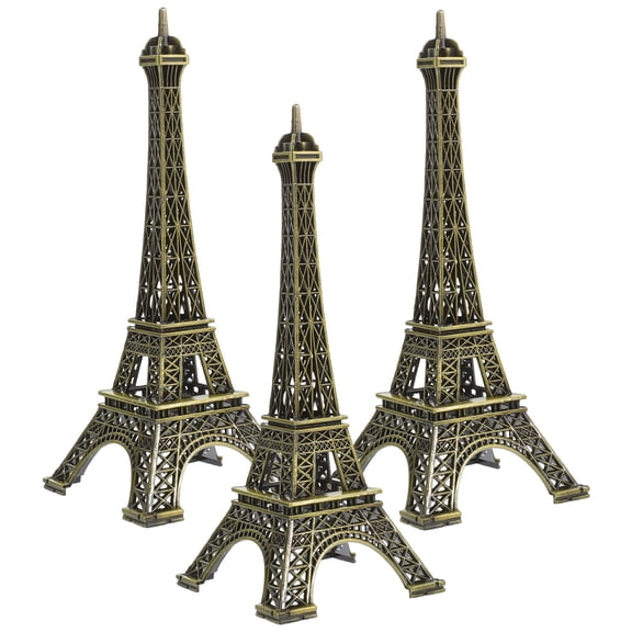 FOMIYES Table Eiffel Tower Decor 3Pcs Architectural Craft Souvenir 6.00In