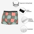 thumbnail image 3 of Pofeuu Colorful Checkered Print Men’s Boxer Briefs, Moisture-Wicking Underwear, Regular,Trunk-XX-Large, 3 of 5