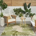thumbnail image 3 of Nourison Aloha Nature Indoor/Outdoor Ivory Green 5'3" x 7'5" Area Rug (5x7), 3 of 10