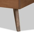 thumbnail image 6 of Baxton Studio Amira Transitional Wood Back Support Platform Bed, Twin, Ash Walnut, 6 of 9