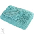 thumbnail image 4 of Gustave Long Plush Pet Blankets Dog Cat Sleeping Mat, Puppy Winter Warm Soft Thin Covers for Small Medium Large Dogs Mattress "Mint Green, L Size", 4 of 10