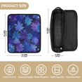 thumbnail image 4 of Hair Tool Organizer Bag with Heat Resistant Mat Removable Travel Storage Case for Hot Air Brushes Curling Irons Deep Indigo Snowflakes, 4 of 8