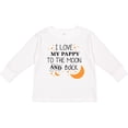 thumbnail image 3 of Inktastic I Love My Pappy To The Moon and Back Boys or Girls Long Sleeve Toddler T-Shirt, 3 of 5