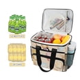 thumbnail image 2 of FORMRS Insulated Cooler Bag 24 Cans Capacity Soft Leakproof Lunch Box with Side Pockets, Watercolor Seashell, 2 of 7