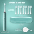 thumbnail image 7 of AquaSonic Vibe Electric Toothbrush Set - ADA Accepted, Rechargeable, 4 Modes, Travel Case, 8 Brush Heads - Green Metallic, 7 of 7