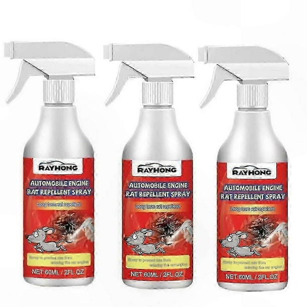 Natural Peppermint Spray for Rodent Control, 3-Pack Trigger Sprayer for Home Use