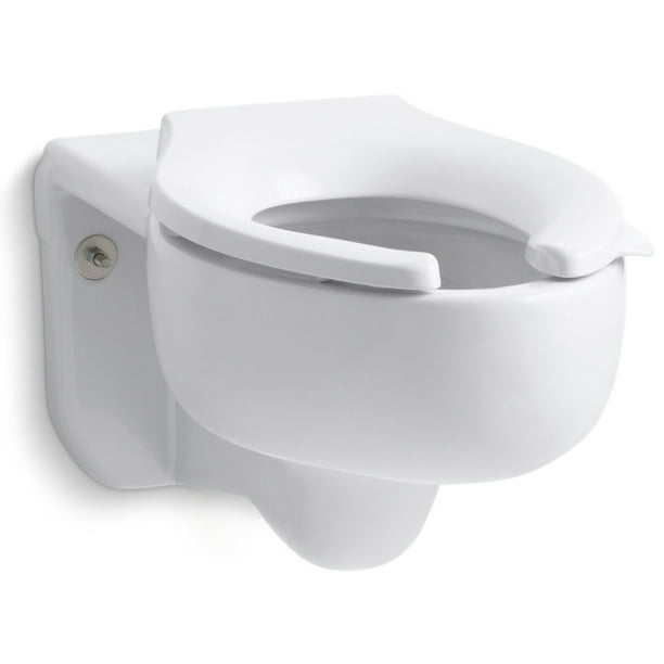 Kohler K4450C WaterGuard Wall Hung Top Spud Toilet From The Stratton