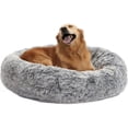 thumbnail image 1 of Calming Donut Dog Bed es Round Fluffy for Large Dogs -Anxiety Plush Machine Washable ( Large), 1 of 8