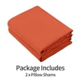 thumbnail image 2 of Kelnaro 2 Pack Microfiber Pillow Shams - Ultra Soft Breathable 20"x30" Sham Covers with Envelope Closure - Queen Size - Burnt Orange, 2 of 5