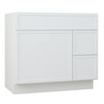 thumbnail image 6 of Vanity Art 36" W Birch Plywood Freestanding Single Base 2 Drawers Storage Cabinet with Soft Close Door, 6 of 9