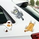 thumbnail image 2 of Calcomanía de vinilo para auto, cubierta para rasguños de tres gatos Calcomanía divertida para parachoques para automóvil, camión, motocicleta, pared, ventana (mediano), 2 of 5