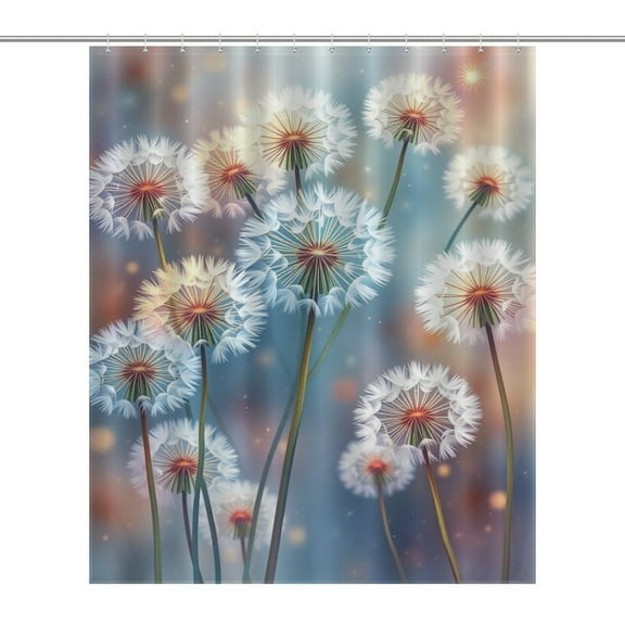 Dandelion Shower Curtain Waterproof Abstract Bath Curtain Home Bathroom Decor Curtain With Hook
