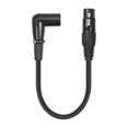 thumbnail image 2 of 3 Pin XLR Right Angle Male to Female Plug Microphone Audio Cable Shielded Cord Musical Instruments A, 2 of 5