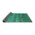 thumbnail image 2 of Ahgly Company Indoor Square Oriental Turquoise Blue Industrial Area Rugs, 3' Square, 2 of 4