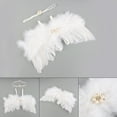 thumbnail image 2 of Alas De La Fotografía Recién Nacida Accesorios Para Alas De Plumas De ángel Infantil Para Bebés, 2 of 8