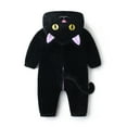 Toddler Baby Cosplay Animal Cat Jumpsuit, Long Sleeve Hooded Zipper