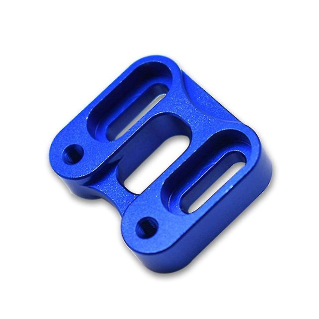 Base de Montaje de Servo de Dirección Delantera YONGSHENG Metal para Coche Scx6 1/6 RC Azul
