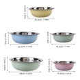 thumbnail image 2 of OUNONA 5Pcs Set Multifunctional Stainless Steel Kitchen Basin for Cooking and Restaurant Use, 2 of 8