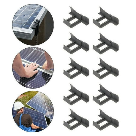 

GLFSIL 10Pcs Solar Panel mud removal clip Water Drain Water Diversion Clip 30/35/40mm