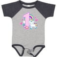 thumbnail image 3 of Inktastic I Am 1 Year Old with Unicorn and Hearts Girls Baby Bodysuit, 3 of 5