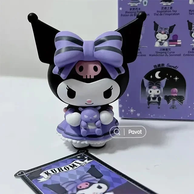 Sanrio Blind Box Kuromi Lucky Divination Figure Mystery Box Kawaii