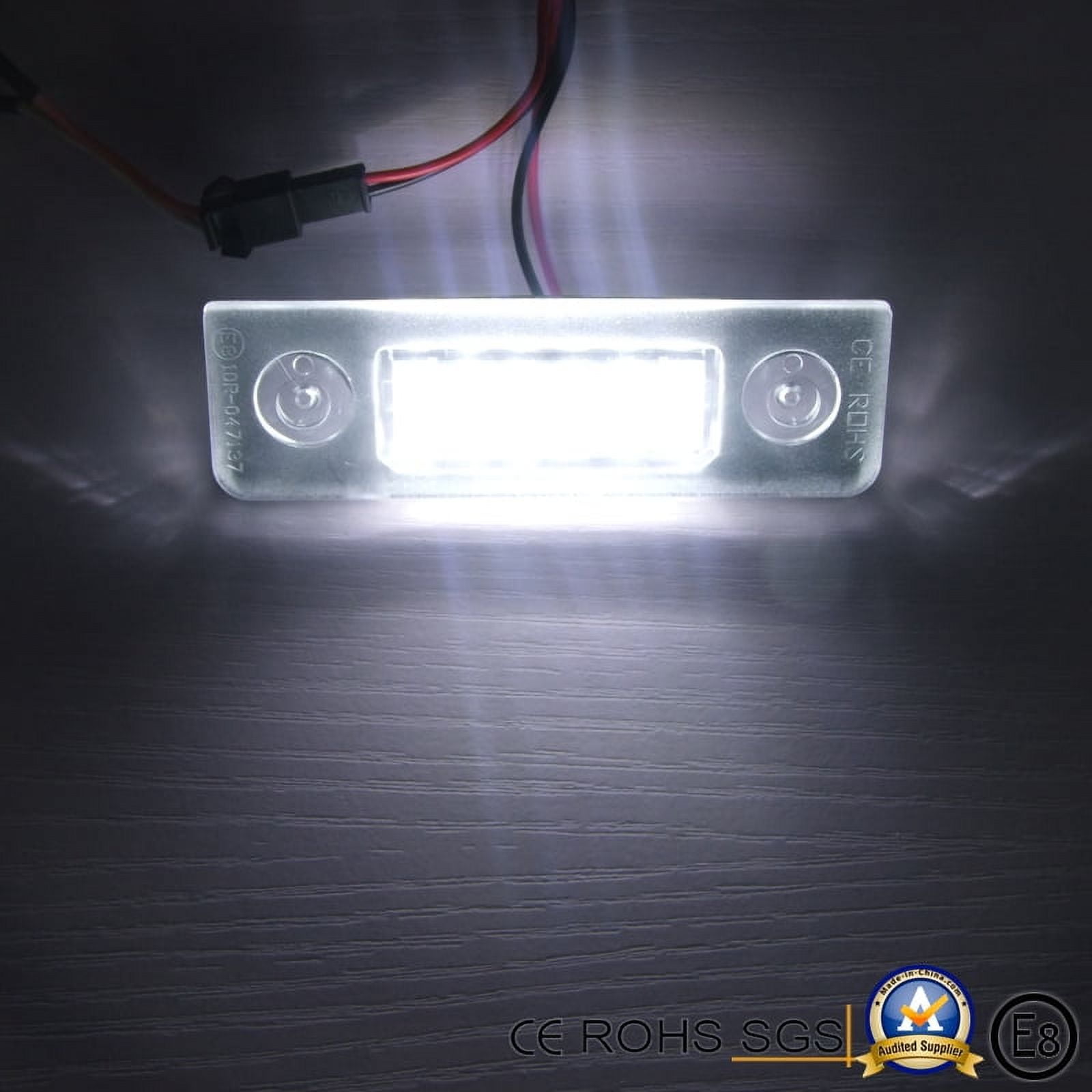2 PCS High Brightness Car LED Number License Plate Lights Lamp for Skoda TAPDRA Spare Part