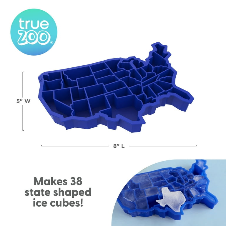True Zoo U Ice of A, Silicone Ice Cube Tray, Ice Mold, Chocolate