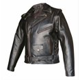 thumbnail image 2 of Allstate Leather Men's AL2022 Basic Motorcycle Jacket 60 Black, 2 of 4