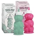 thumbnail image 1 of Straw Cup Legendairy Milk Honey Bear Silicona 240 ml Verde/Frambuesa, 1 of 7
