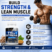 T5X Extreme Testosterone Booster for Men and Sexual Potency Increase Testosterone 30% One Bottle 180 Capsules