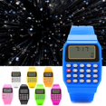 thumbnail image 2 of Fashion Child Kid Silicone Date Multi-purpose Electronic Calculator Wrist Watch, 2 of 5