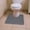 Gray, variant on Bowayaoa Toilet Bath Mat U-Shaped, Commode Contour Rug, Soft and Comfortable, Super Water Absorption, Non-Slip, Thick, Machine Wash and Easier to Dry for Bathroom