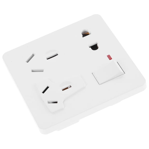 RV Power Inlet Box with USB Charging Ports for Outdoor Travel and RV Modification White ABS