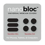 Eyebloc Nanobloc Universal Webcam Covers - Privacy Protection Accessory, No Residue Application - Dots and Bars, 7 Pieces