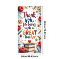 thumbnail image 3 of Educational Design Thank You Banner Floral Pattern Stylish Decor Teacher Appreciation for School Events Classroom Decoration Teacher's Day, 3 of 7