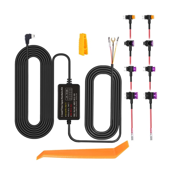 Scienceny Fácil de instalar y portátil Kit de cableado tipo C para DashCam Conveniente MINI cabezal duradero de carga rápida Type3 NO3