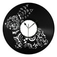 thumbnail image 2 of Rabbit Tribal Vinyl Wall Clock Unique Gift for Animal Lovers Room Decoration Vintage Design Office Bar Room Home Decor, 2 of 8