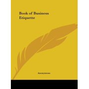 Book of Business Etiquette Paperback