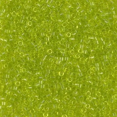 Miyuki Delica Seed Beads DB0712 DB712 11/0 Transparent Chartreuse 7.2 Grams