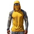 thumbnail image 5 of Sun Protection Fishing Hooded Shirts for Men with Mask Long Sleeve Breathable Camo Casual Summer Hoodies, 4XL, 5 of 6