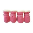 thumbnail image 2 of Dengjunhu 4Pcs Pet Shoes Solid Color Prevent Coldness Soft Sole Fashion Pet Dogs Sneakers Pet Product, 2 of 7